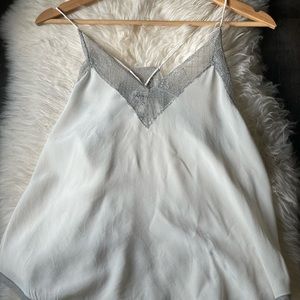 Zadig&Voltaire off white silk top size Small